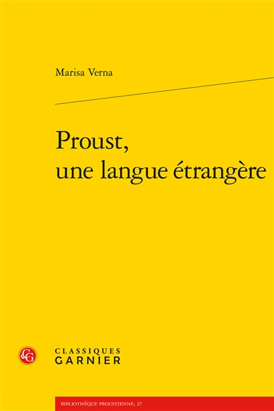 Proust, une langue étrangère