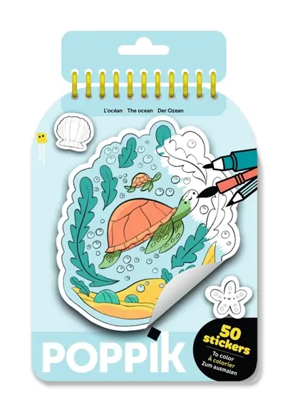 CARNET DE STICKERS : Océan