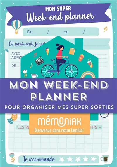 Mon week-end planner pour organiser mes super sorties