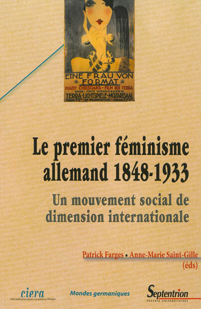 Le premier féminisme allemand : 1848-1933 : un mouvement social de dimension internationale
