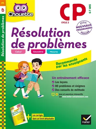 Résolution de problèmes CP, cycle 2, 6-7 ans : nouveaux programmes