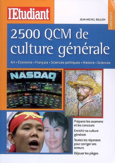 2.500 QCM de culture générale : art, économie, français, sciences politiques, histoire, sciences