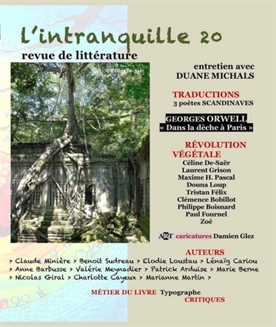 Intranquille (L') : revue de littérature, n° 20. Révolution végétale