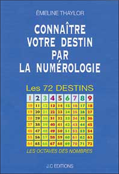 Connaître votre destin par la numérologie : les 72 destins : les ocataves des nombres