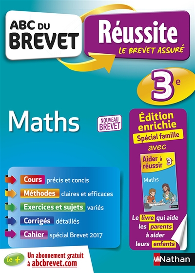 Maths 3e : nouveau brevet