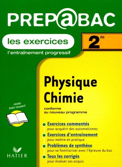 Physique-chimie, 2de S : les exercices