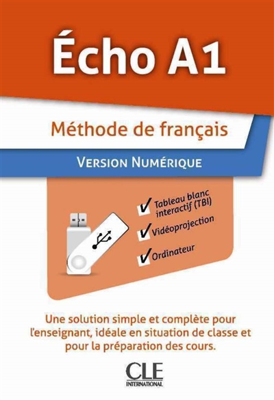 Echo A1, méthode de français : version numérique