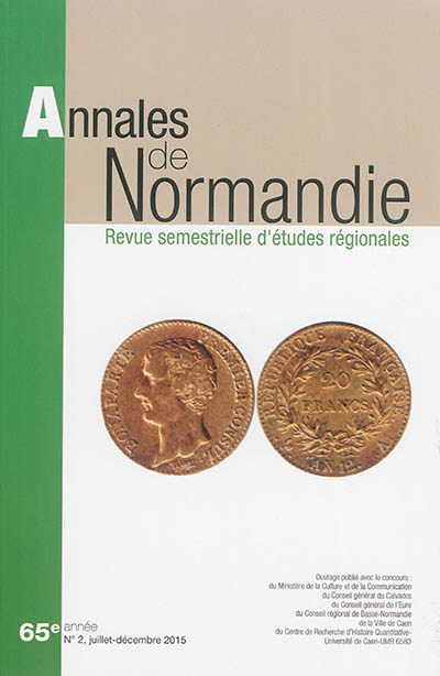 Annales de Normandie, n° 2 (2015)