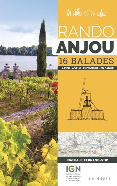 Rando Anjou : 16 balades : à pied, à vélo, en voiture, en canoë
