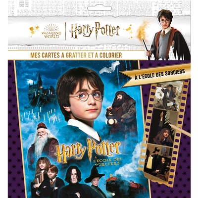 Harry Potter : mes cartes à gratter et à colorier : à l'école des sorciers