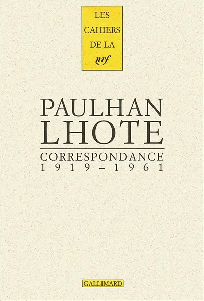 Correspondance : 1919-1961