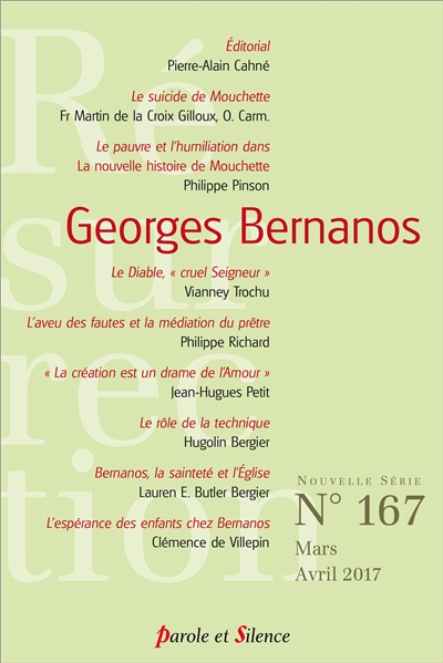 Résurrection, n° 167. Georges Bernanos