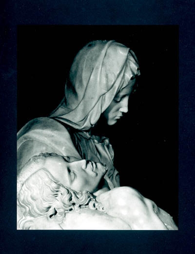 Pieta di Michelangelo. Pieta de Michel-Ange. Michelangelo's Pieta