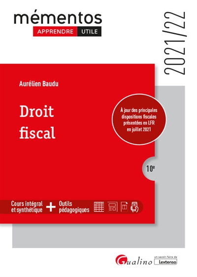 Droit fiscal : 2021-2022