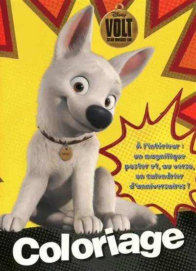 Volt, coloriage avec poster