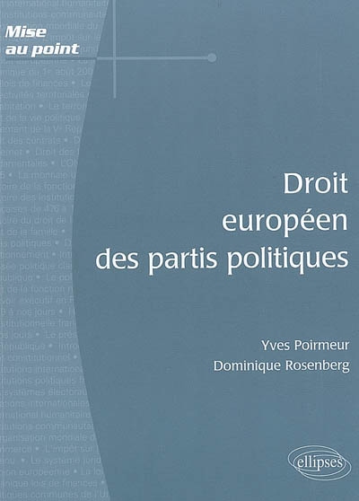 Droit européen des partis politiques