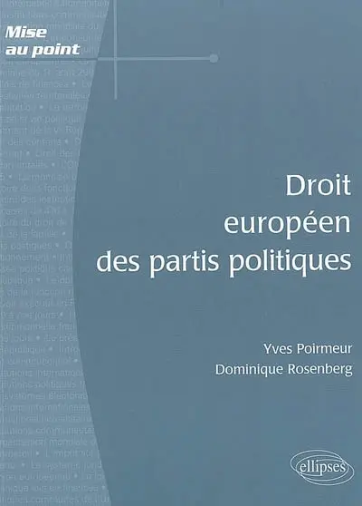 Droit européen des partis politiques