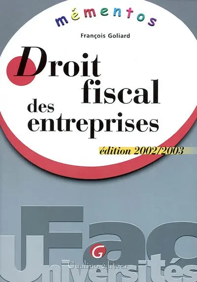 Droit fiscal des entreprises