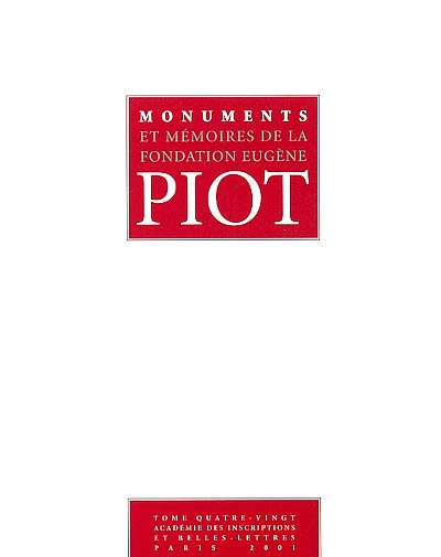 Monuments et mémoires. Vol. 80