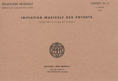Initiation musicale des enfants : principes et plan de travail