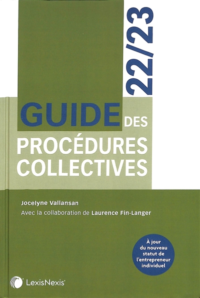 Guide des procédures collectives 2023-2024