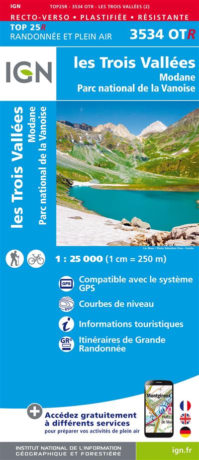 3534OTR LES TROIS VALLEES - MODANE PN VANOISE/RESISTANTE /RECTO-VERSO
