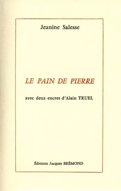 Le pain de pierre