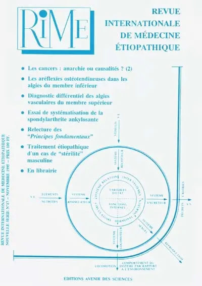 RIME : revue internationale de médecine étiopathique, n° 17