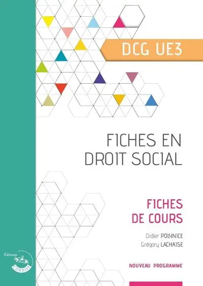 Fiches en droit social, DCG UE3 : fiches de cours