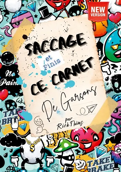 Saccage et finis ce carnet de garçons ! : Livre à détruire pour ado, Défis créatifs et activités ludiques pour adolescents 12 13 14 16 ans : Journal intime déjanté, loisir créatif, idée cadeau original anniversaire Noël