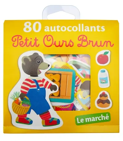 Petit ours brun : 80 autocollants : le marché
