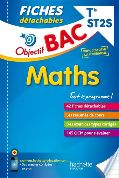 Maths terminale ST2S : 42 fiches détachables