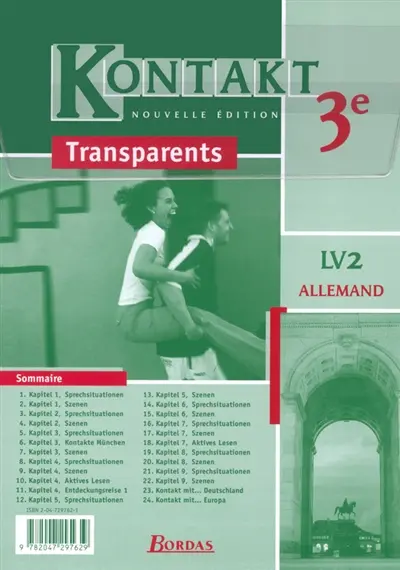 Kontakt 3e allemand LV2 : pochette de transparents