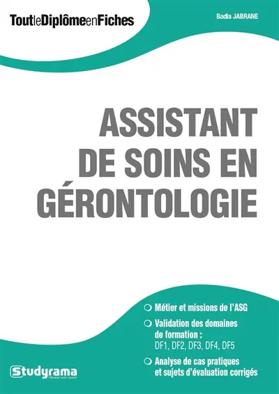 Assistant de soins en gérontologie