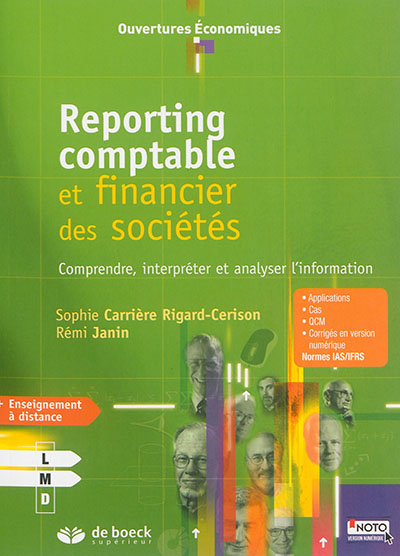Reporting comptable et financier des sociétés : comprendre, interpréter et analyser l'information