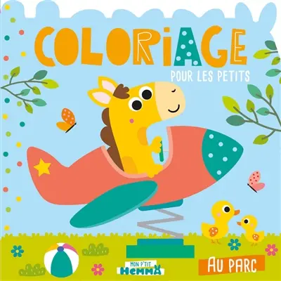 Au parc : coloriage pour les petits
