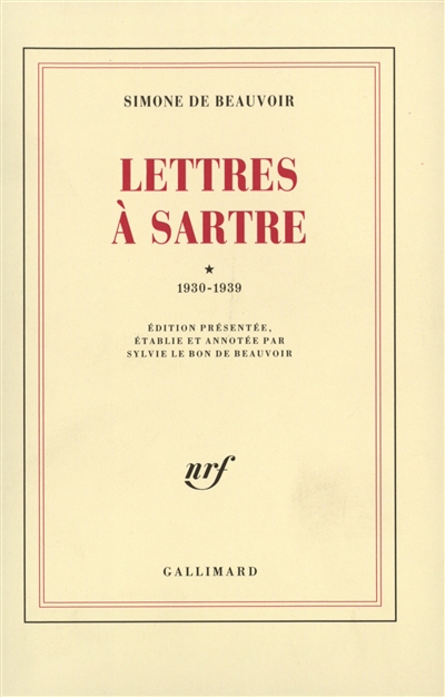 Lettres à Sartre. Vol. 1. 1930-1939
