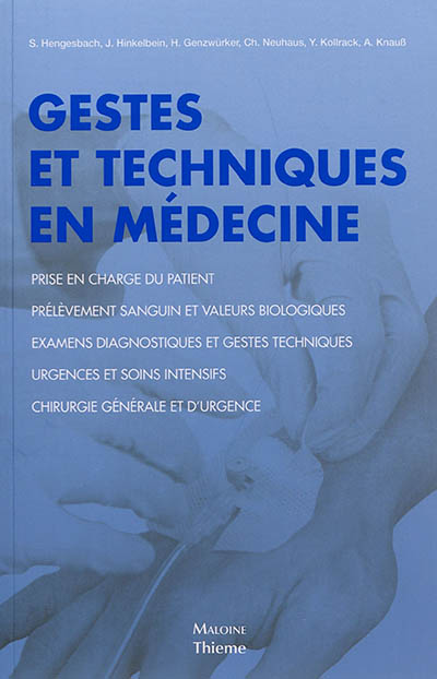 gestes et techniques en médecine