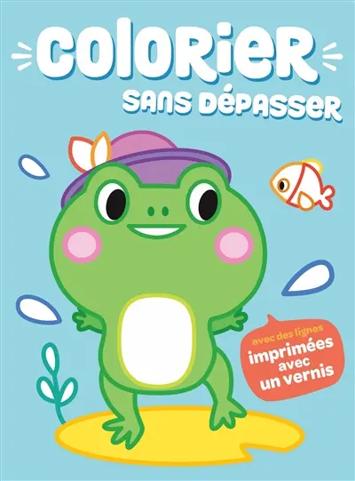Colorier sans dépasser : la grenouille