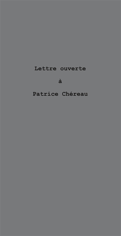 Lettre ouverte à Patrice Chéreau