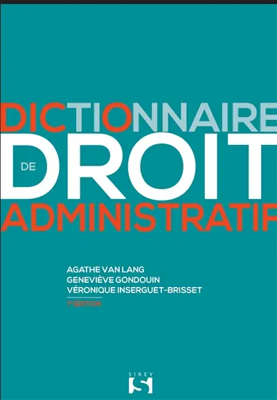 Dictionnaire de droit administratif