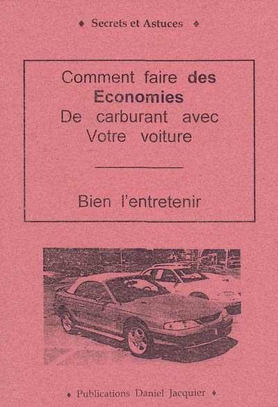 Comment faire des économies...