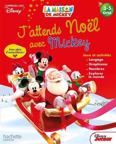 J'attends Noël avec Mickey : jeux et activités 3-5 ans