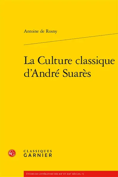 La culture classique d'André Suarès