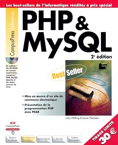 PHP et MySQL : mise en oeuvre d'un site de commerce électronique, présentation de la programmation PHP avec PEAR