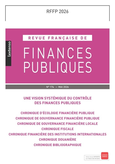 Revue française de finances...
