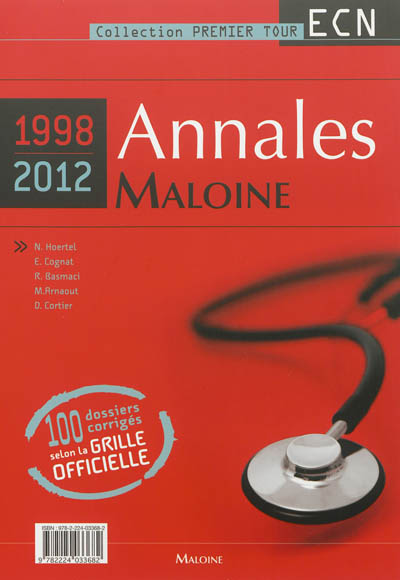 Annales Maloine internat-ECN 1998-2011