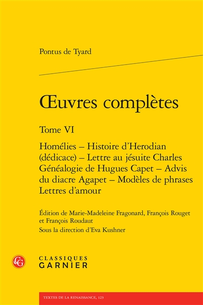 Oeuvres complètes. Vol. 6