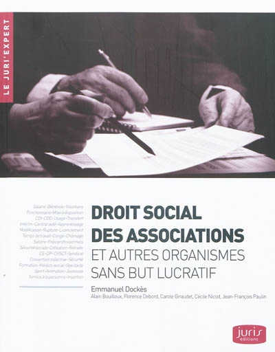 Droit social des associations : et autres organismes sans but lucratif