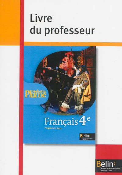 Français 4e : livre du professeur